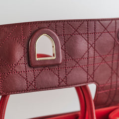 Dior Medium Diorever Tote Bag Red