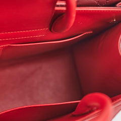 Dior Medium Diorever Tote Bag Red