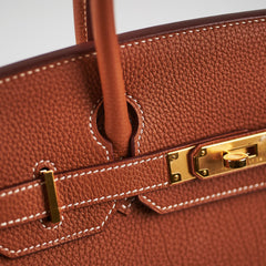Hermes Birkin 30 Gold Togo - T Stamp (2015)
