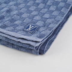 Louis Vuitton Blue Wool Scarf