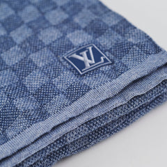 Louis Vuitton Blue Wool Scarf