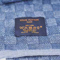 Louis Vuitton Blue Wool Scarf