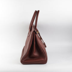 Hermes Birkin 35 Fjord Dark Brown Stamp A Square