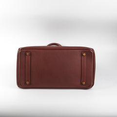 Hermes Birkin 35 Fjord Dark Brown Stamp A Square