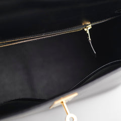 Hermes Kelly 32 Box Calf Black - E Square