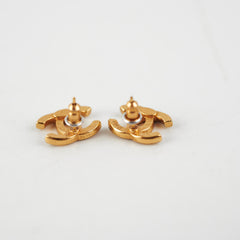 Chanel Mini CC Gold Earrings
