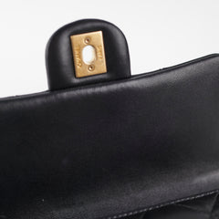 Chanel Seasonal Square Flap Bag Lambskin Black