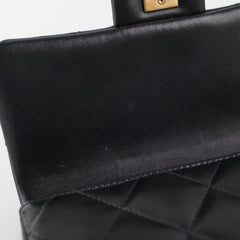Chanel Seasonal Square Flap Bag Lambskin Black