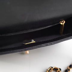 Chanel Seasonal Square Flap Bag Lambskin Black