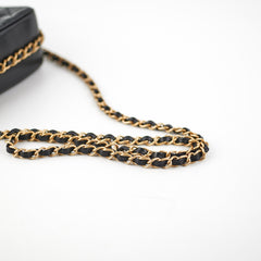 Chanel Seasonal Square Flap Bag Lambskin Black