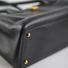 Chanel Cerf Tote Cavair Black
