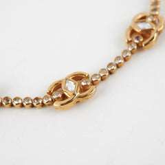 Chanel Gold Gem Logo Chocker Costume Jewellery