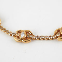 Chanel Gold Gem Logo Chocker Costume Jewellery