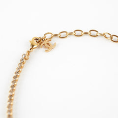 Chanel Gold Gem Logo Chocker Costume Jewellery