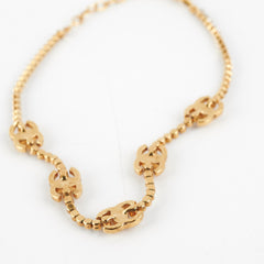 Chanel Gold Gem Logo Chocker Costume Jewellery