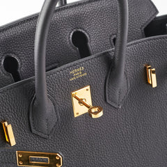 Hermes Birkin 25 Togo Black - B Stamp