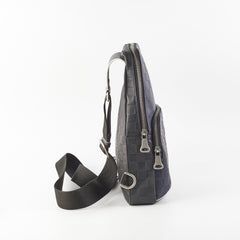 Louis Vuitton Avenue Men's Sling Bag Damier Ebene Navy