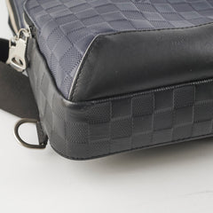 Louis Vuitton Avenue Men's Sling Bag Damier Ebene Navy