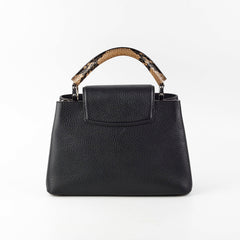 Louis Vuitton Capucine BB Python Handle Black