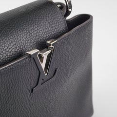 Louis Vuitton Capucine BB Python Handle Black