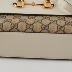 Gucci Horsebit Monogram White Crossbody
