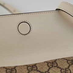 Gucci Horsebit Monogram White Crossbody