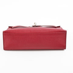 Hermes Kelly Pochette Swift Burgundy - O Square