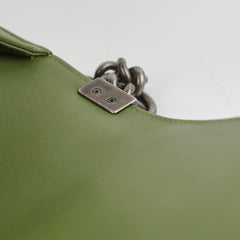 Chanel Old Medium Boy Lambskin Oilve Green