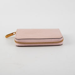 Louis Vuitton Patent Zip Around Wallet Light Pink