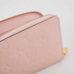 Louis Vuitton Patent Zip Around Wallet Light Pink