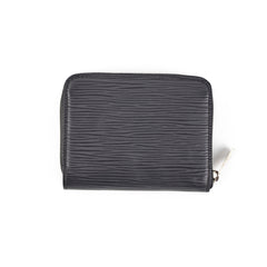 Louis Vuitton Epi Zip Around Wallet Black