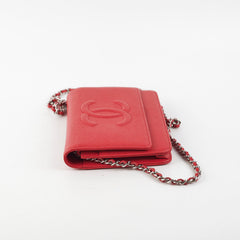 Chanel Timeless WOC Caviar Wallet on Chain Red