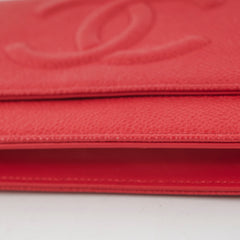 Chanel Timeless WOC Caviar Wallet on Chain Red