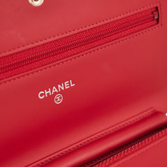 Chanel Timeless WOC Caviar Wallet on Chain Red