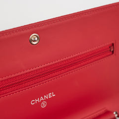 Chanel Timeless WOC Caviar Wallet on Chain Red