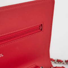 Chanel Timeless WOC Caviar Wallet on Chain Red