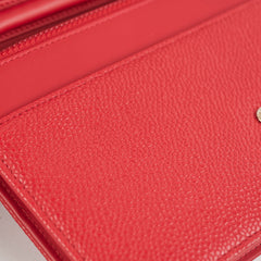 Chanel Timeless WOC Caviar Wallet on Chain Red