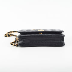 Chanel Wallet On Chain Top Handle Caviar Black