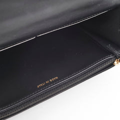 Chanel Wallet On Chain Top Handle Caviar Black