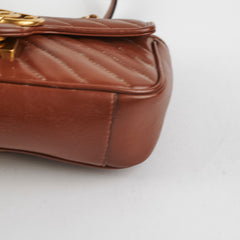 Gucci Marmont Mini Brown Shoulder Bag