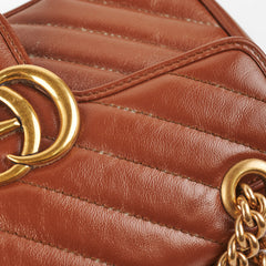 Gucci Marmont Mini Brown Shoulder Bag