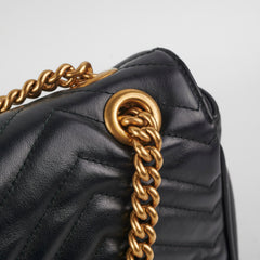 HOLD Gucci Marmont Small Black Shoulder Bag