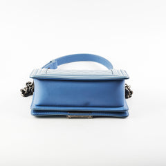 Chanel Small Boy Patent Blue