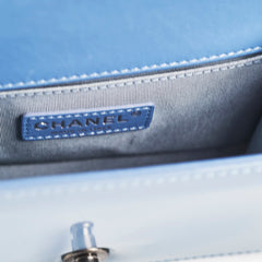 Chanel Small Boy Patent Blue