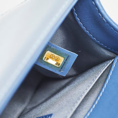 Chanel Small Boy Patent Blue