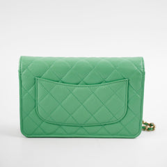 Deal of The Week - Chanel Wallet On Chain WOC Caviar Green Crossbody - Series 31
