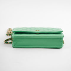 Deal of The Week - Chanel Wallet On Chain WOC Caviar Green Crossbody - Series 31