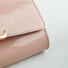 Louis Vuitton Vernis Pink Wallet On Chain WOC