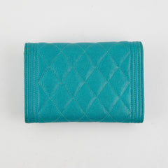 Chanel Boy Caviar Turquoise 28 Series