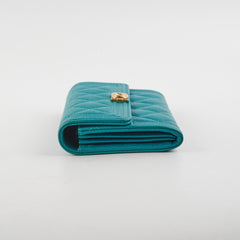 Chanel Boy Caviar Turquoise 28 Series